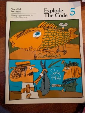 Explode The Code 5 Educational Workbook — Orange & Blue Cover